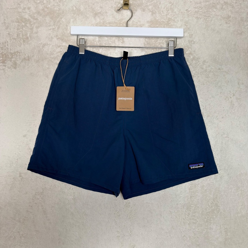 Patagonia Mens Baggies Shorts 5 Inch Tidepool Blue Medium NWT Outdoor Hiking